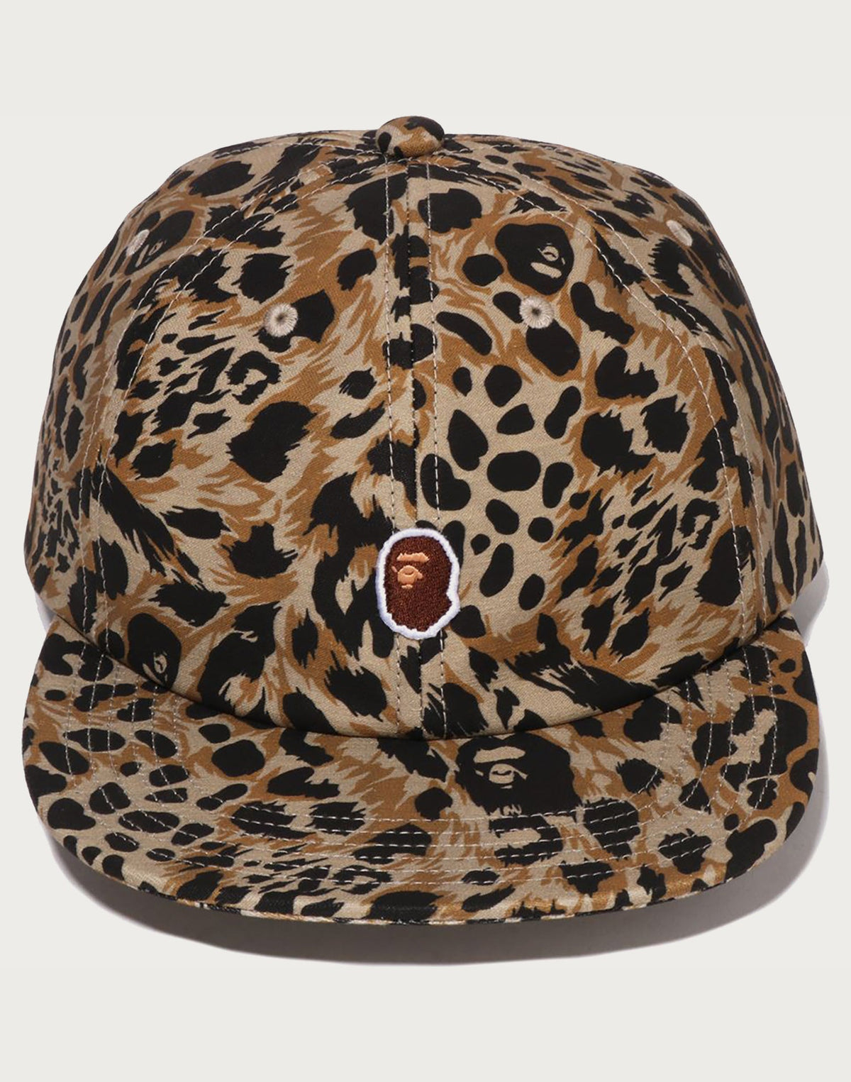 WILD LEOPARD PATTERN ONE POINT CAP MENS