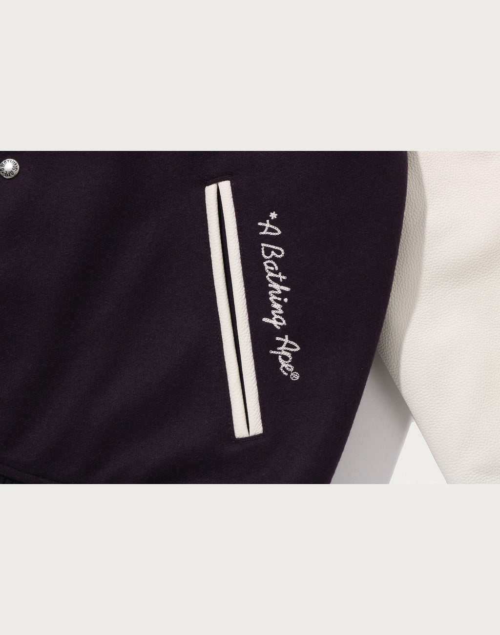 A BATHING APE VARSITY JACKET MENS