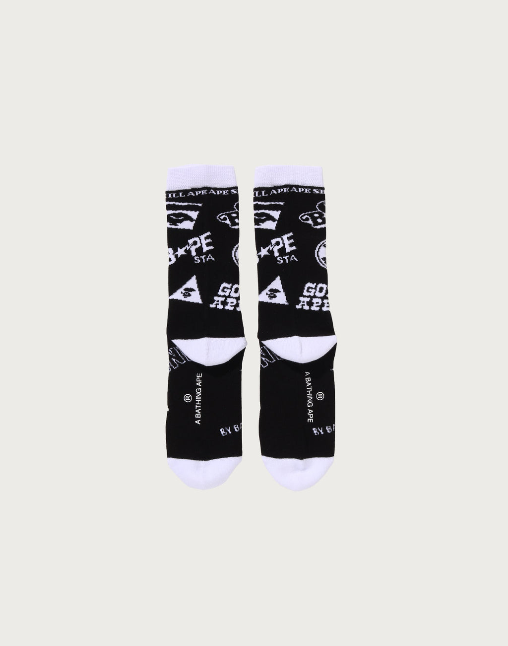 BAPE GRAPHIC PATTERN SOCKS MENS