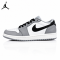 Air Jordan 1 Low Barons Wolf Grey Unisex Sneakers CZ0790-110