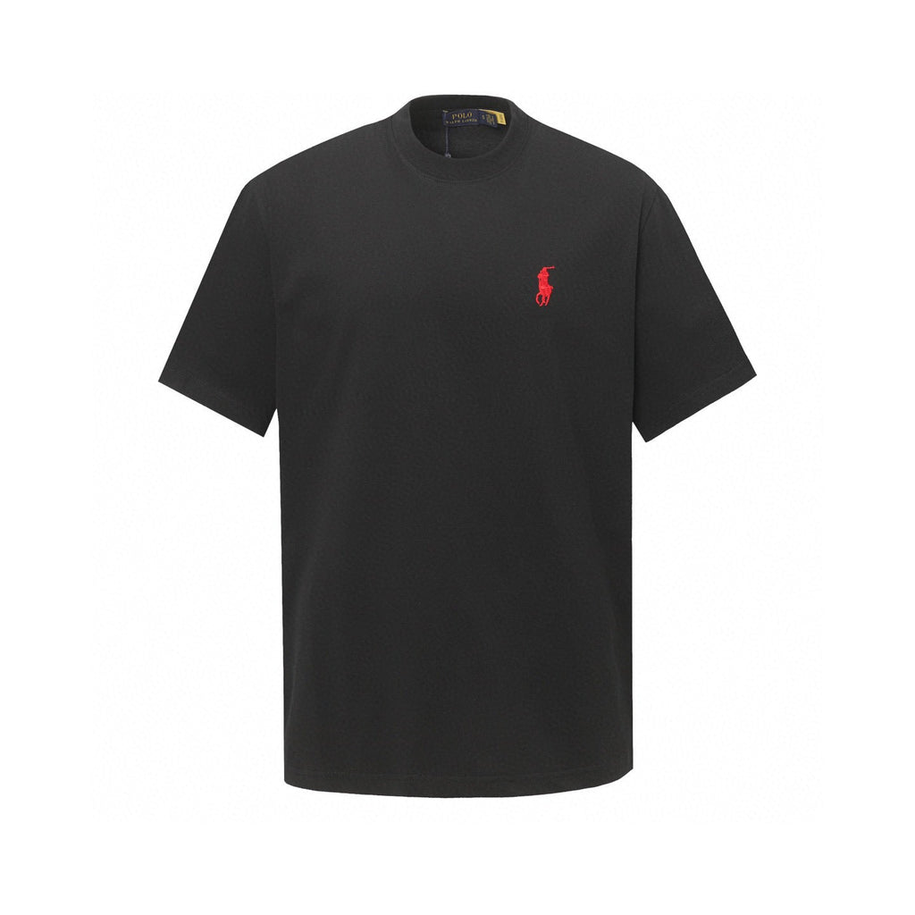 Ralph Lauren Men's White Crew‑Neck Short‑Sleeve Embroidered Pony T‑Shirt