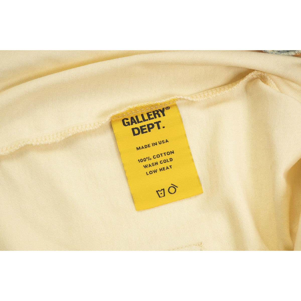 Gallery Dept T-Shirt Joint Letter Embroidery Hand Painted Ink Splashing Short Sleeve T-Shirt