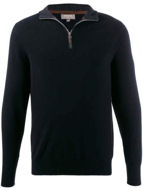 N.Peal Carnaby half-zip sweater