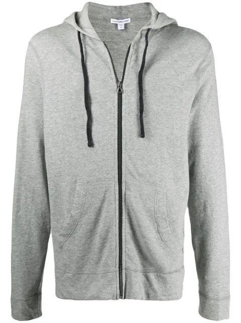 James Perse vintage cotton zip-front hoodie