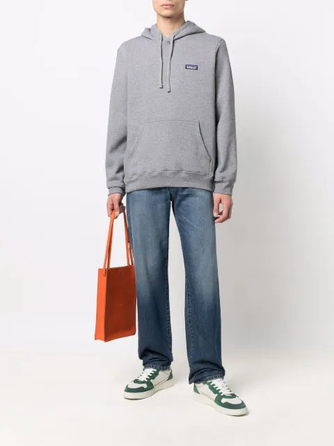 Patagonia logo-patch long-sleeved hoodie