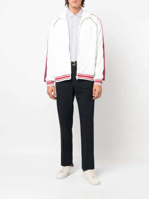Gucci Web stripe zipped hoodie