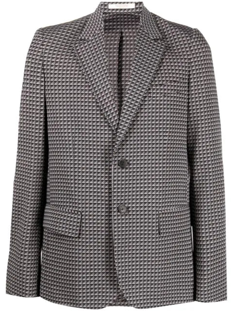 Valentino Garavani geometric-pattern print blazer