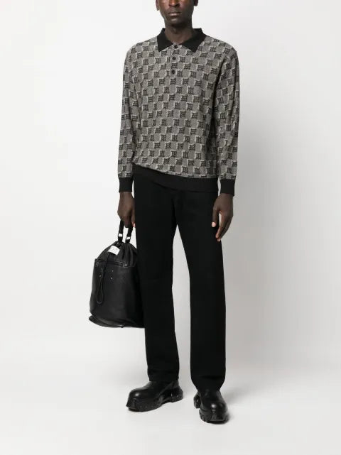 MISBHV logo-jacquard polo jumper