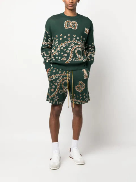 RHUDE intarsia-knit jumper