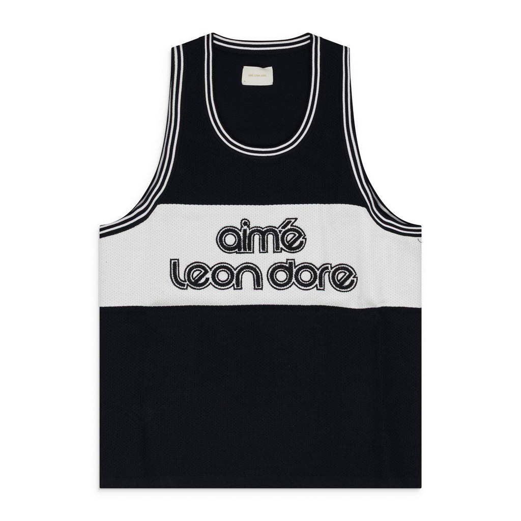 Black Knit Basketball Jersey