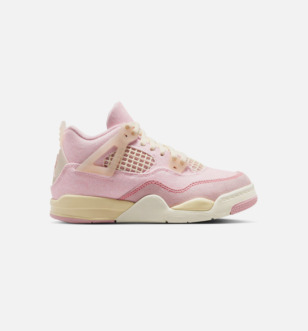 Air Jordan 4 Retro Pink Pearl & Iced Carmine Preschool Lifestyle Shoes - Pearl Pink/Iced Carmine/Coconut Milk