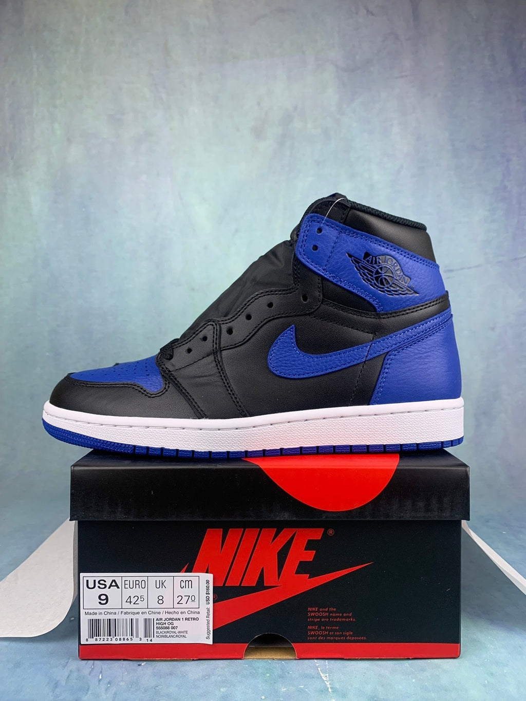 Air Jordan 1 High Royal 555088-007 Unisex Sneakers