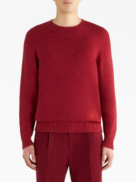 ETRO logo-embroidered cashmere jumper