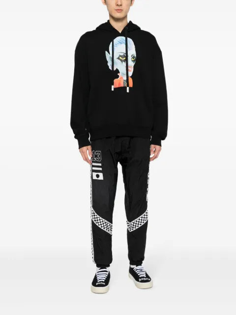 Haculla Matilda-print cotton hoodie
