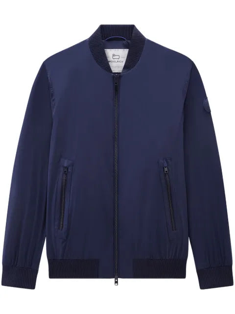 Woolrich logo-appliqué bomber jacket