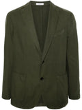 Boglioli single-breasted cotton blend blazer