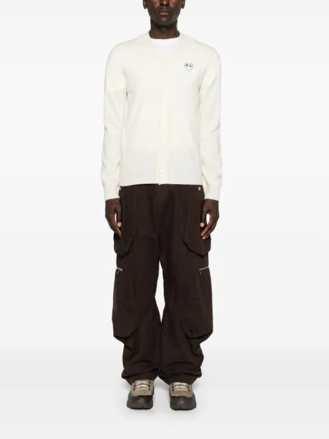 Comme Des Garçons Play heart-motif wool cardigan