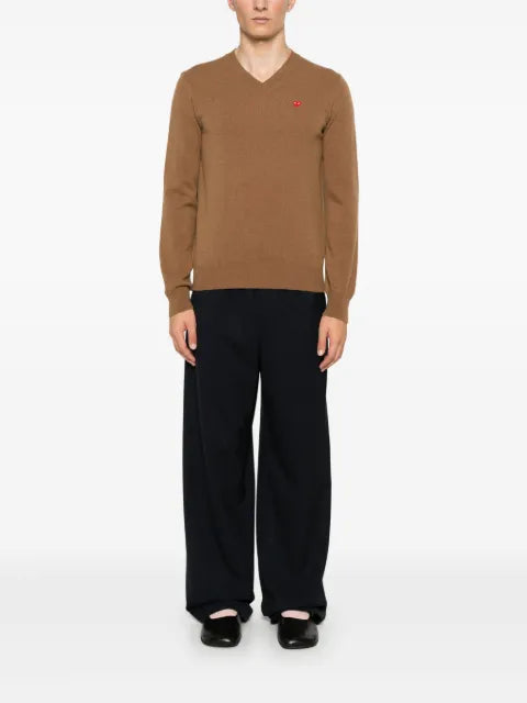 Comme Des Garçons Play heart-patch jumper