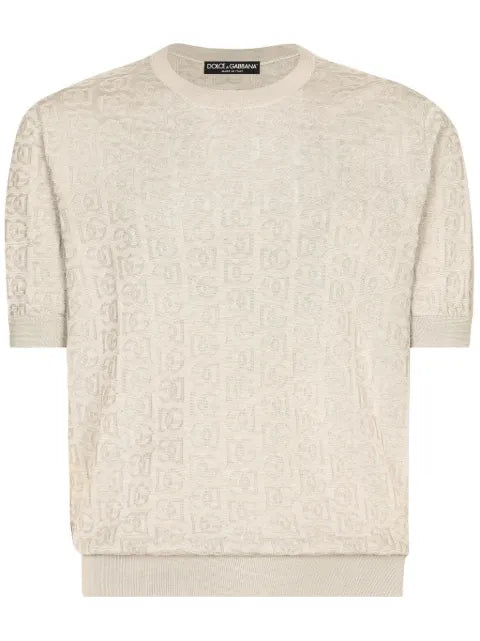Dolce & Gabbana DG-logo silk sweater