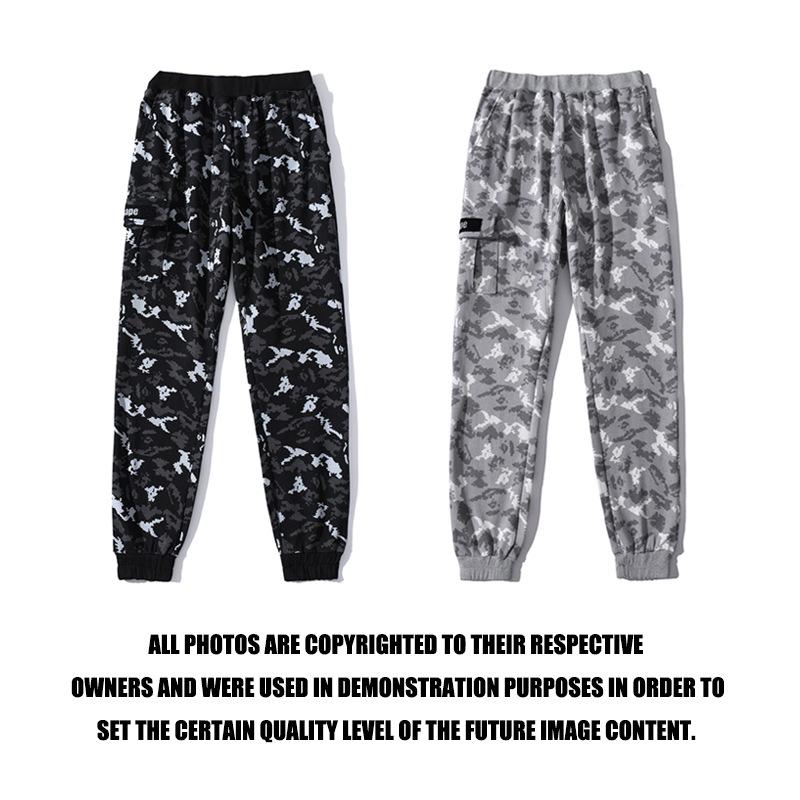 Bathing Ape Pant Digital Pixels Cotton Men's and Women's Same Camouflage Casual Trousers