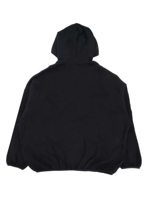 FEAR OF GOD ESSENTIALS front logo patch panelled hoodie