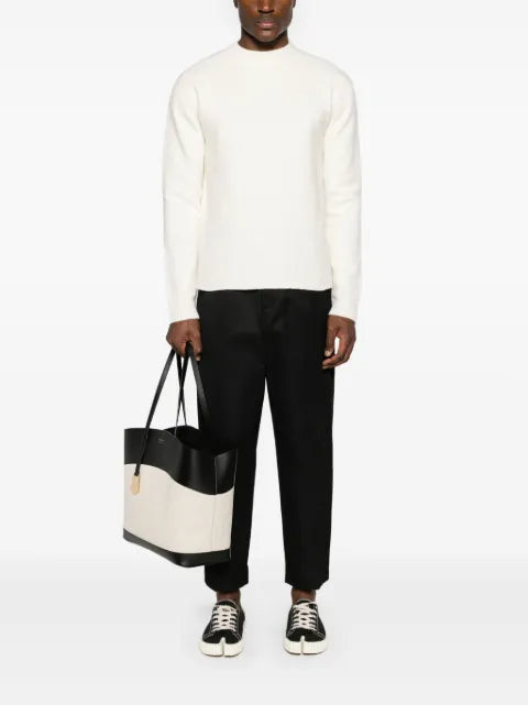 Jil Sander crew-neck boiled wool jumper
