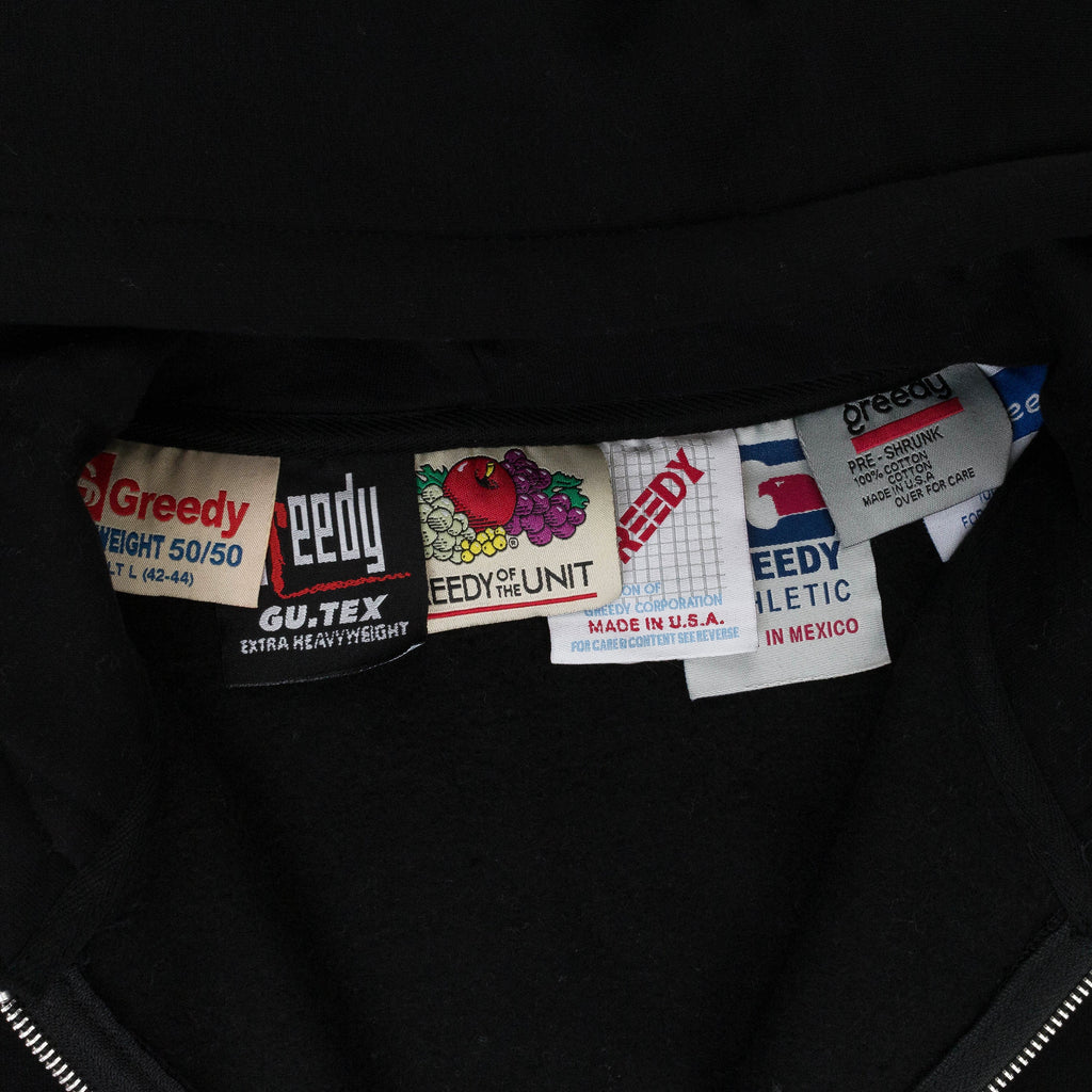 MULTI TAG BLACK HOODIE