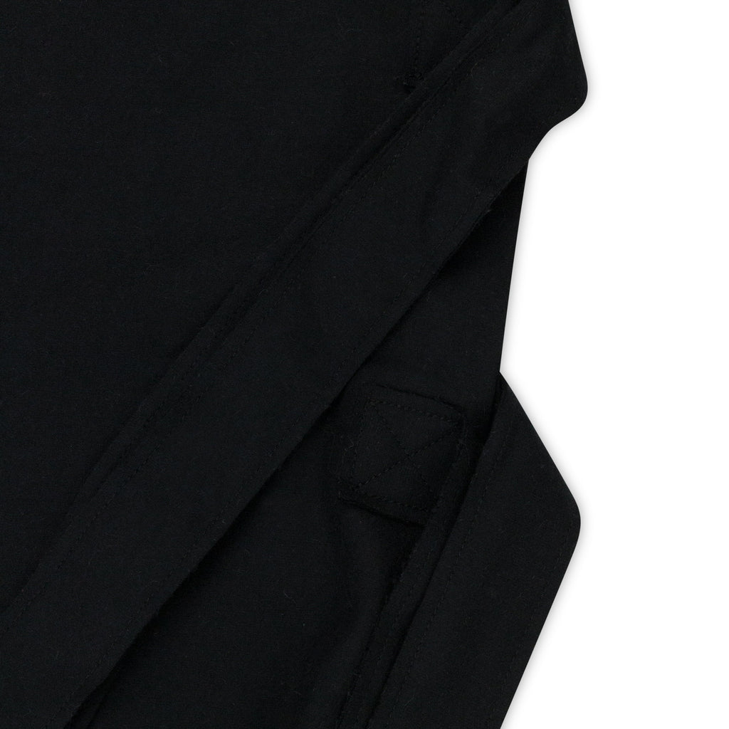 BLACK SIDE TIE HOODIE