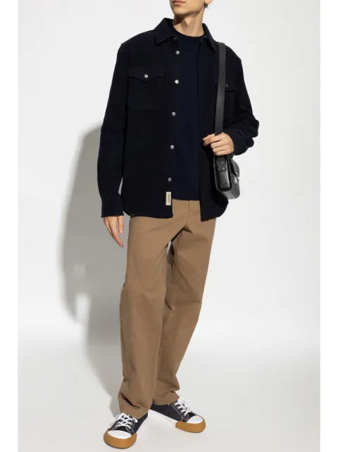 Woolrich logo-embroidered wool sweater