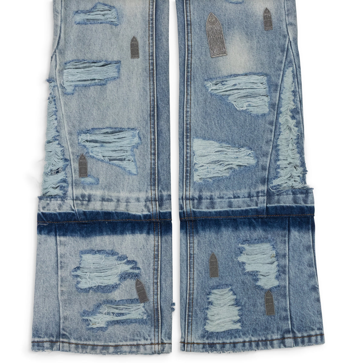 BLUE AMPLIFIED STRAIGHT-FIT JEANS