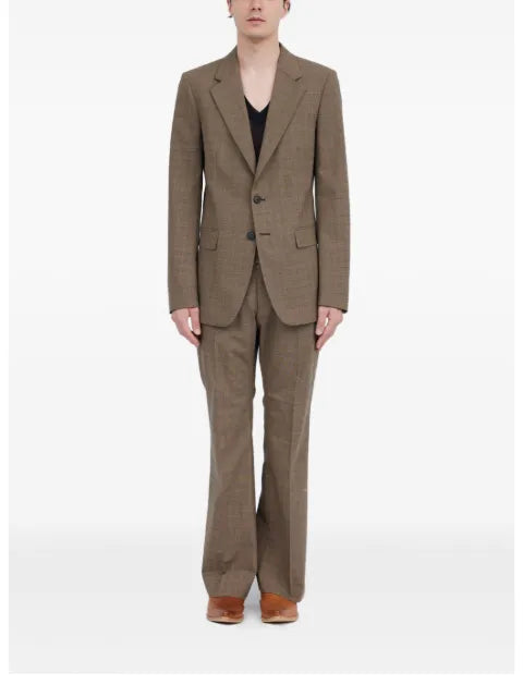 MM6 Maison Margiela tartan-pattern blazer