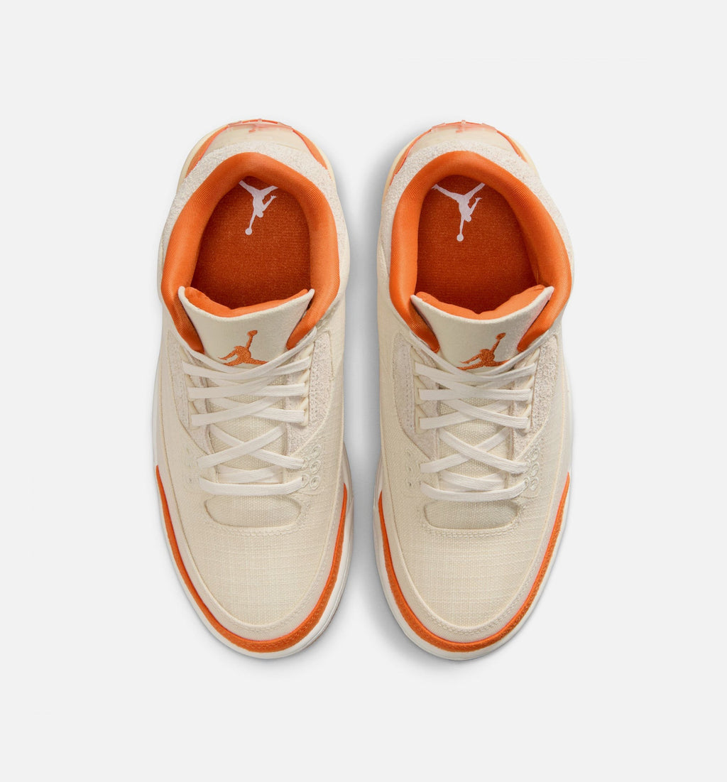 Air Jordan 3 Retro Starfish Women's Lifestyle Shoes - Fossil Grey/Starfish/Sail