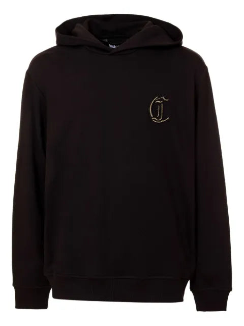 Just Cavalli logo-patch hoodie