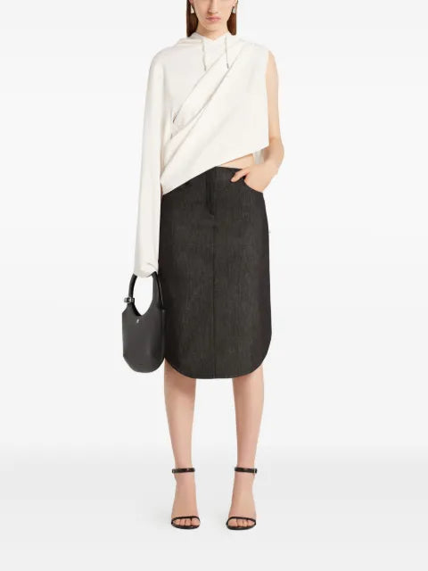 Courrèges asymmetric long-sleeve hoodie