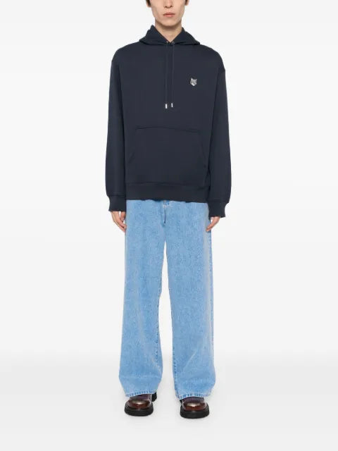 Maison Kitsuné embroidered-logo patch hoodies