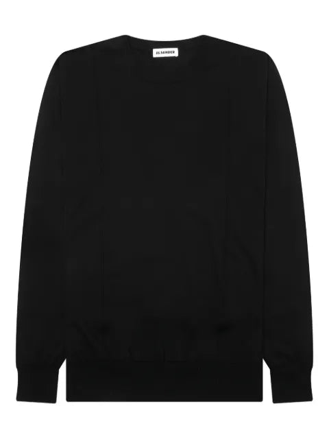 Jil Sander round-neck panelled sweater