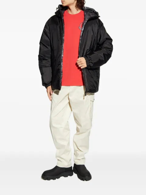 Moncler zip-fastening hooded puffer jacket