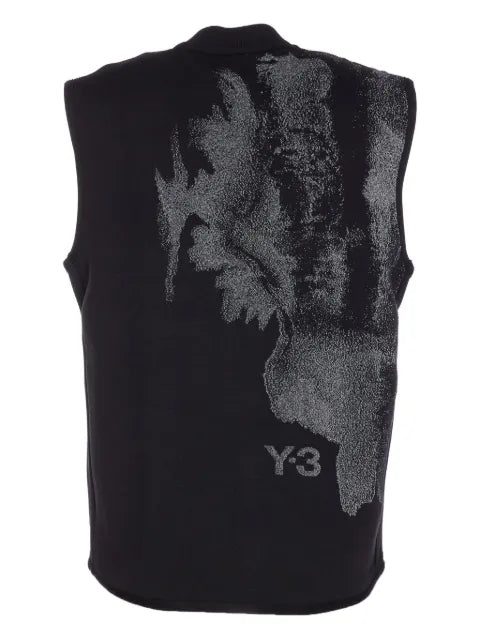 Y-3 zip-front vest