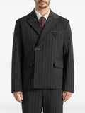 Manière De Voir Gaston double breasted pinstripe suit jacket