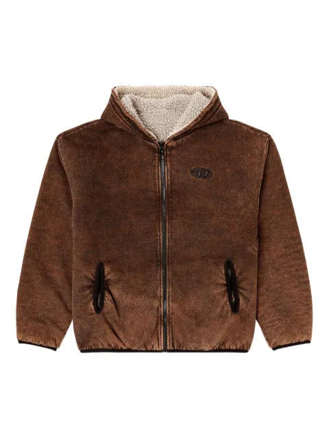 Diesel S-Bryan embroidered-logo reversible jacket