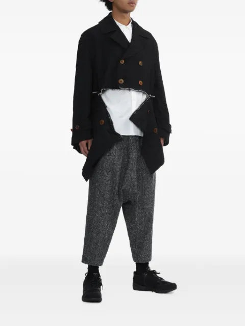 Black Comme Des Garçons double-breasted zip jacket