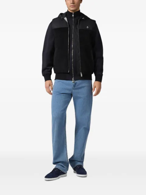 Billionaire hooded corduroy gilet