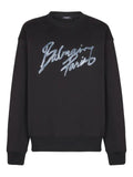 Balmain logo-print cotton sweatshirt