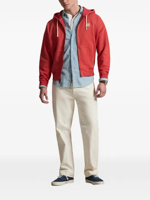 Polo Ralph Lauren logo-patch hoodie