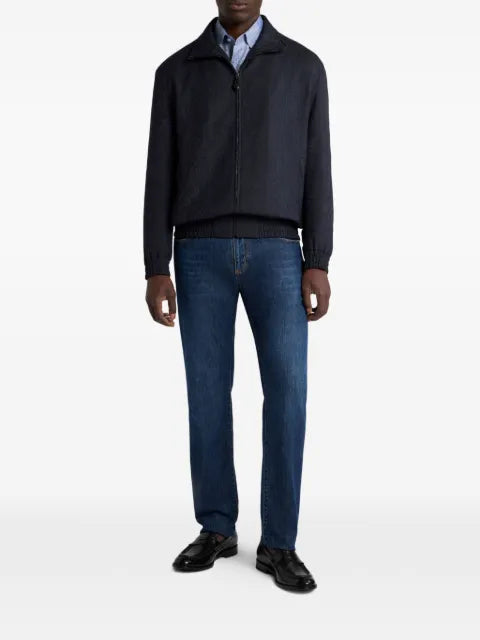 ETRO turtleneck jacquard jacket with Arnica motif