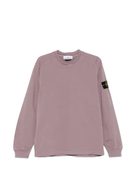 Stone Island 6100030 heavy organic cotton jersey sweatshirt