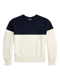 Ralph Lauren Purple Label colourblock crew neck sweater