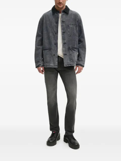 Purple Brand corduroy-detail buttoned jacket