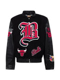 Jeff Hamilton logo-patch reversible bomber jacket