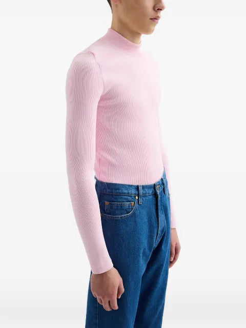 Jil Sander technical mock-neck sweater